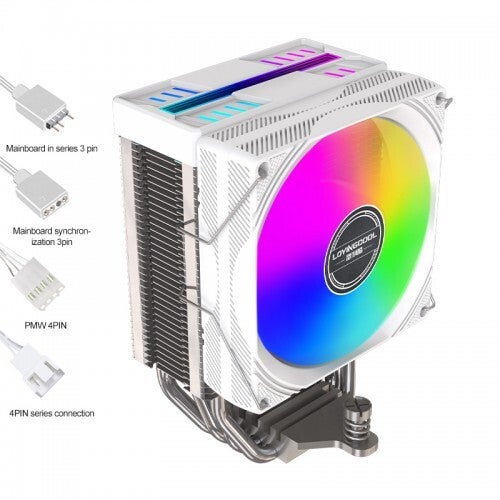 Refroidisseur de CPU 90mm à simple tour (Blanc) LC-R90W
