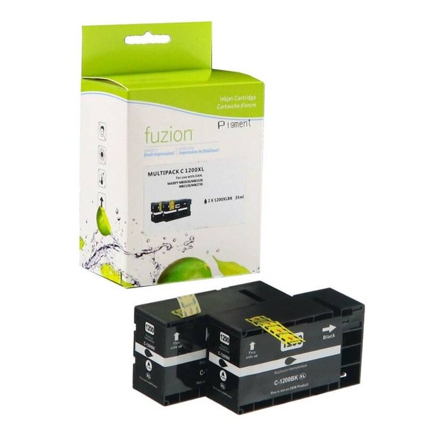 Cartouches d'encre  Canon PGI-1200XL (lot de 2) - compatibles Noires
