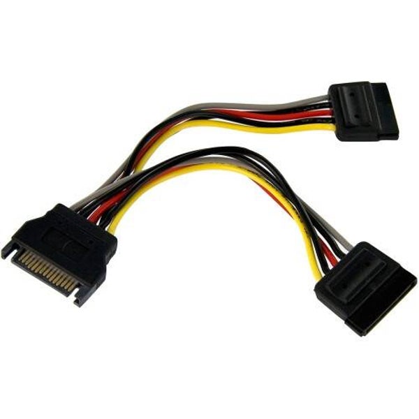 Câble adaptateur répartiteur SATA Power Y - M / 2F