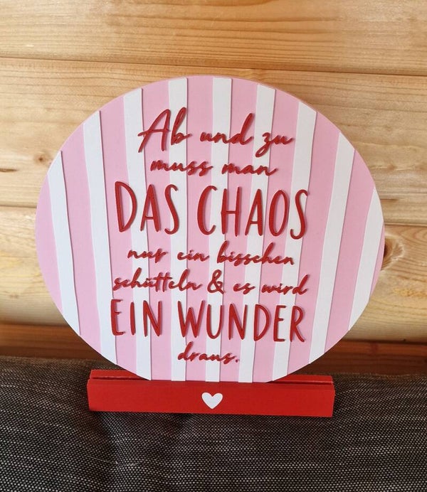 Statement-Dekoration "Chaos/Wunder"