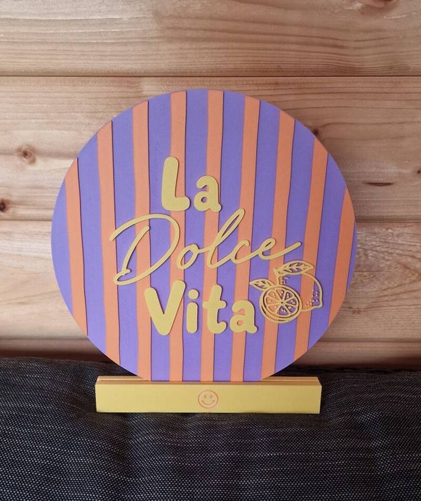 Statement-Dekoration "La Dolce Vita"