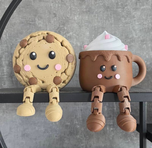 Kantenhocker, Wackelbeinfigur "Cookie & Kakao"