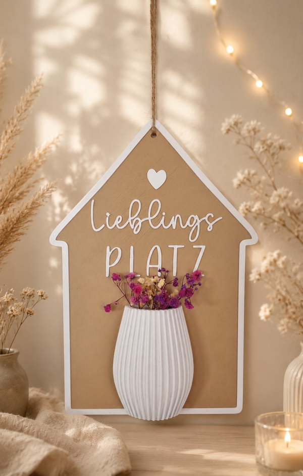 Deko-Haus "Lieblingsplatz" zum Aufhängen