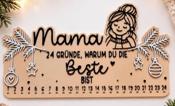 Adventskalender Mama, Oma, Papa, Opa
