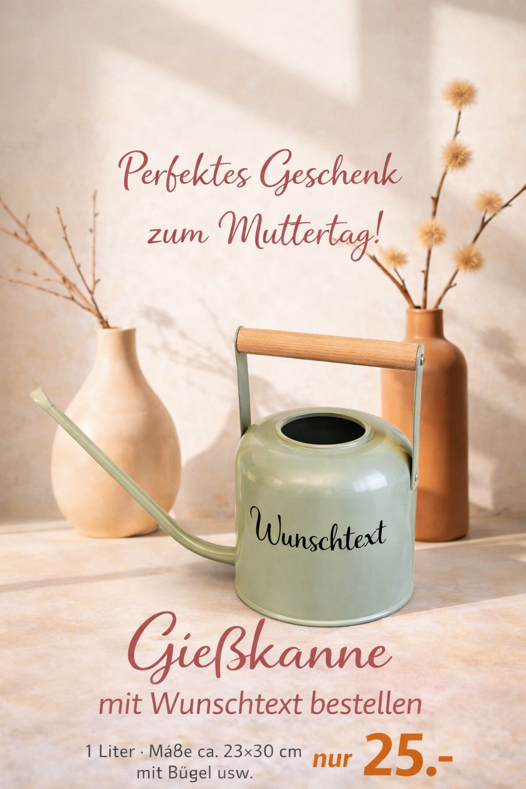 Geschenkidee personalisierte Giesskanne