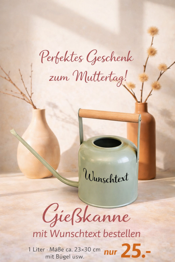 Geschenkidee personalisierte Giesskanne