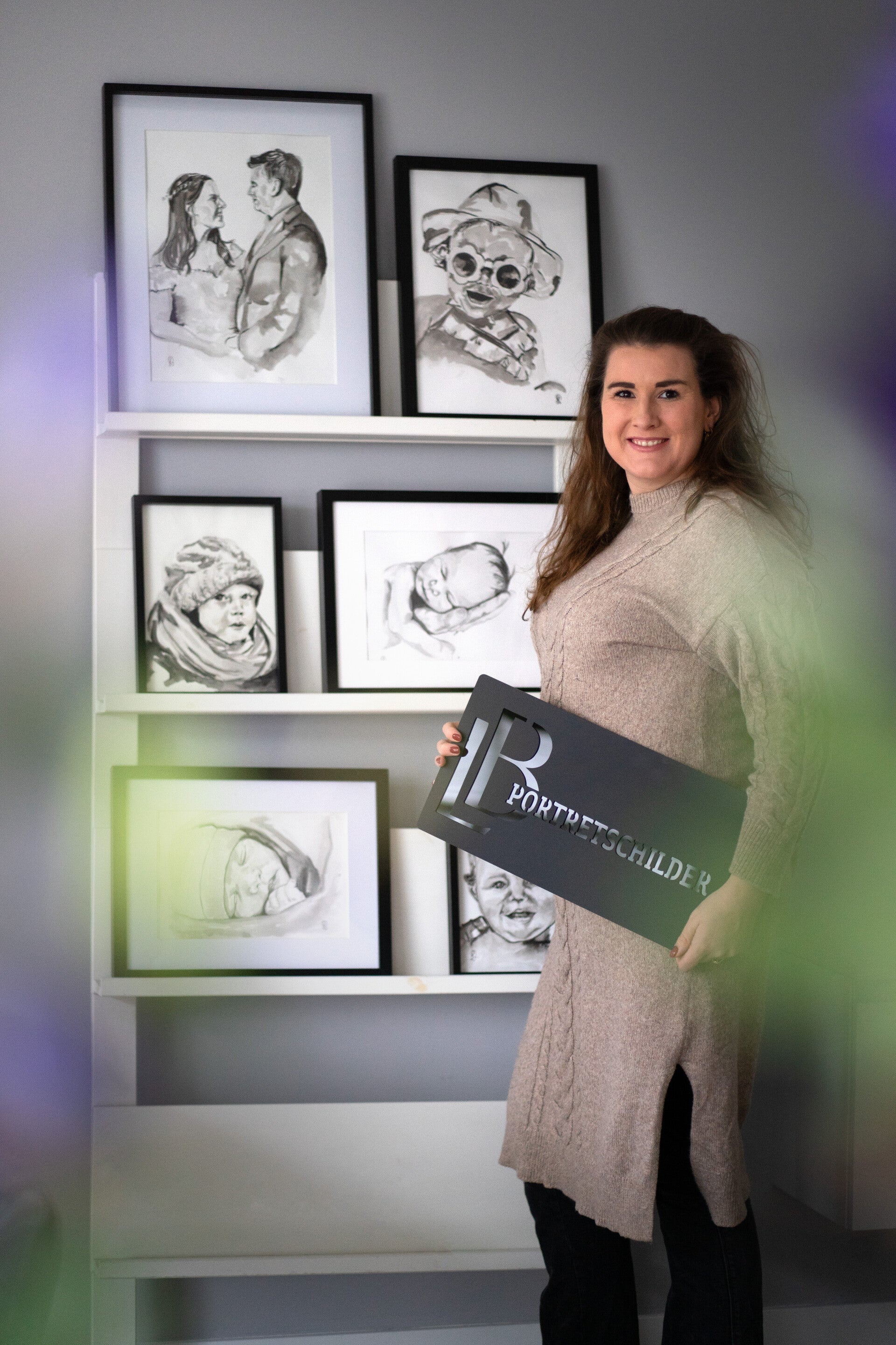 Geschilderd portret  in opdracht laten maken. Op zoek naar een portret tekening. Betaalbaar portret. Portretschilder . Waalwijk, Noord-Brabant, auquarel portret. Laura Boudesteijn portretschilder