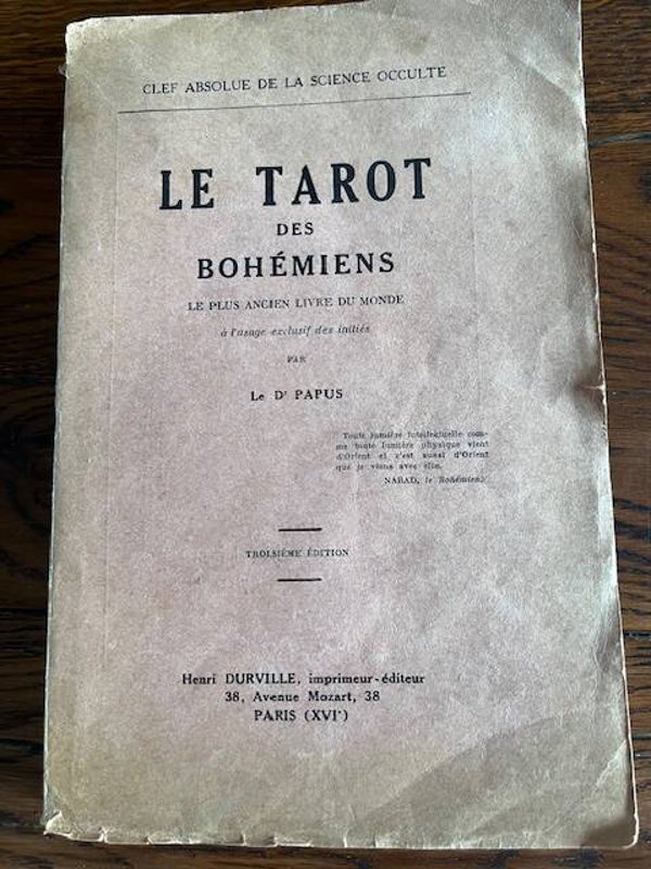 "Le tarot des bohémiens" Dr Papus/Esotérisme