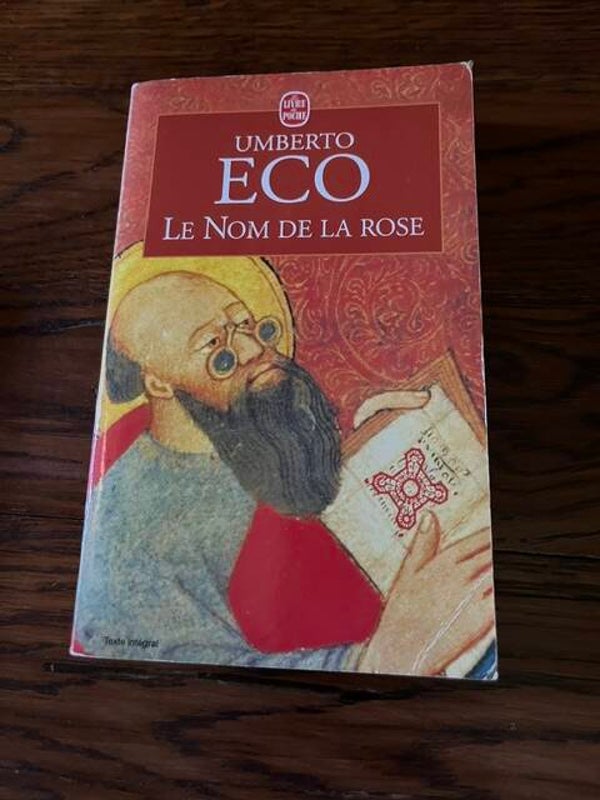 "Le Nom de la rose" Umberto Eco/Romans- Polars- Philosophie-Livres Auteurs étrangers