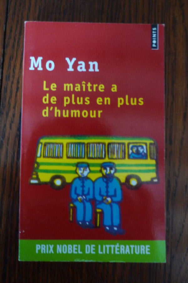 "Le maître a de plus en plus d'humour"  Mo Yan/ Roman - Asie