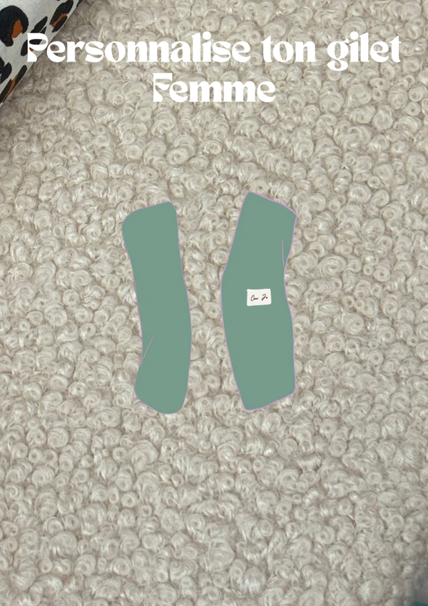 Gilet à personnaliser Femme - bouclette écru