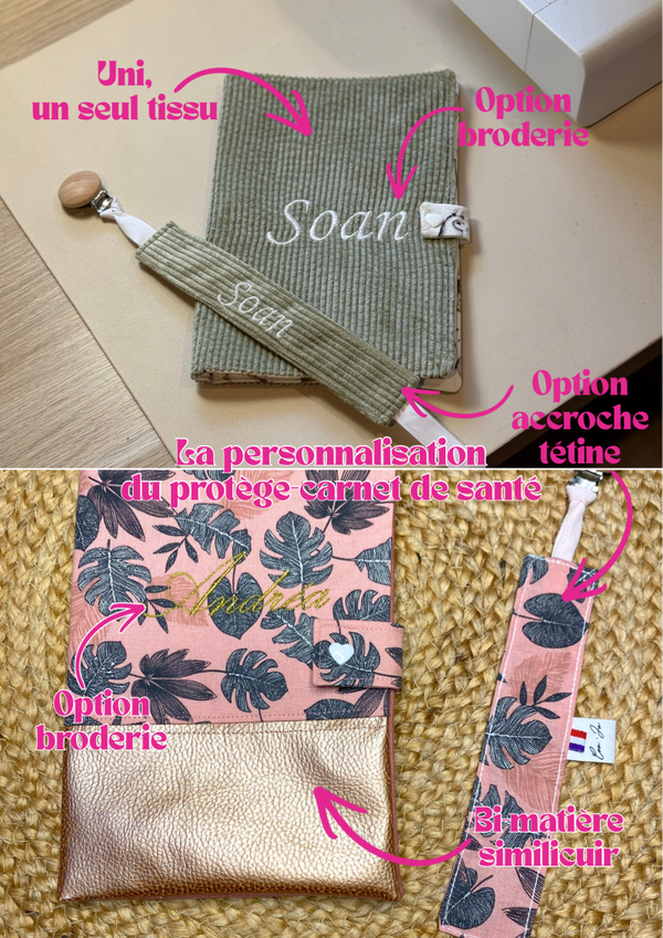 Protège carnet à personnaliser