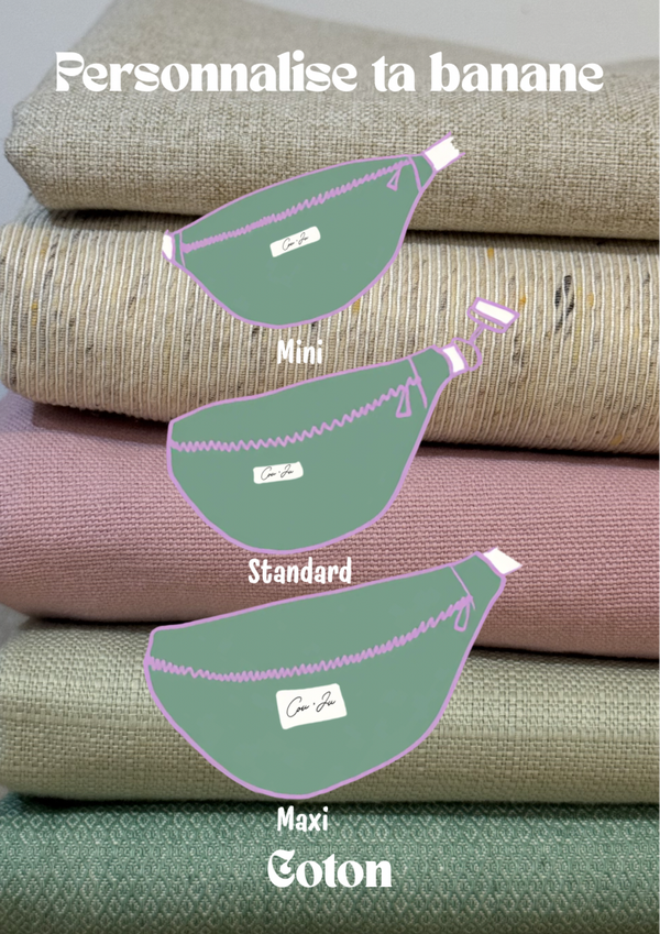 Sac banane à personnaliser - Coton (collection très limitée)