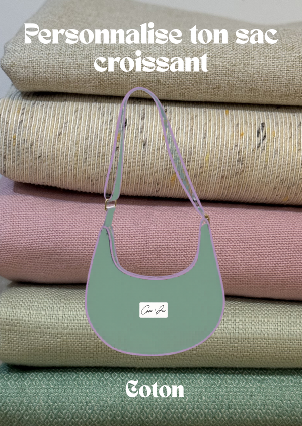 Sac CROISSANT à personnaliser - Coton