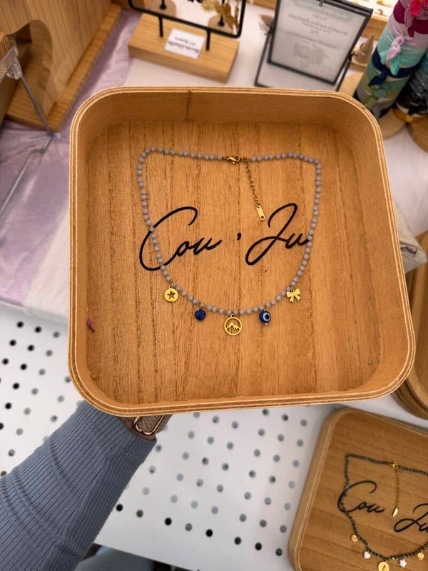 Collier 5 breloques Céleste 🩵