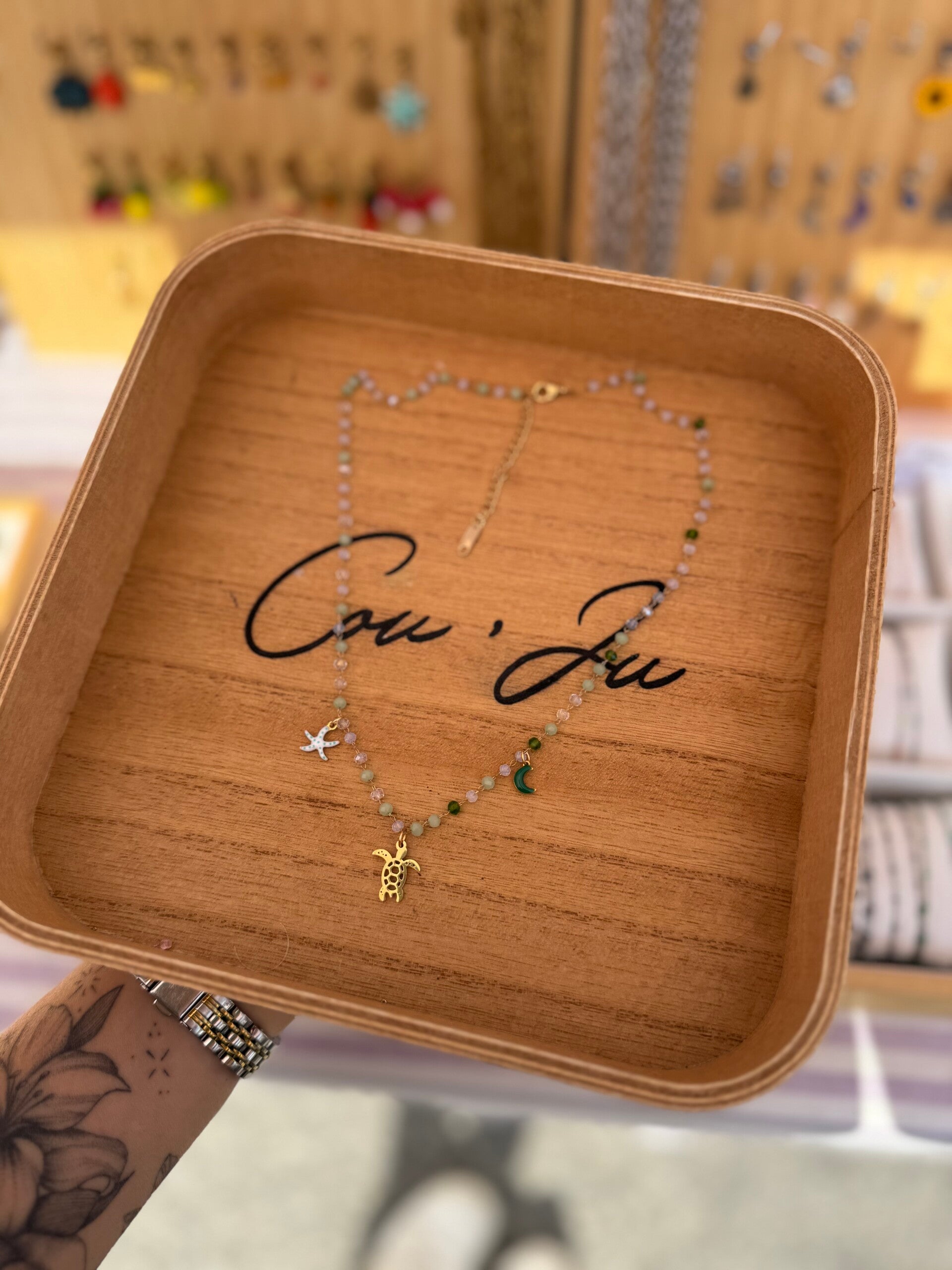 Collier charms ocean spirit doré