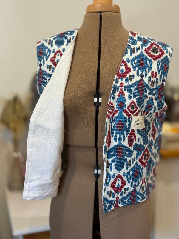 Gilet / veste sans manche bohème S/M