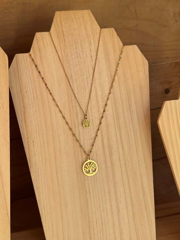 Collier arbre de vie doré