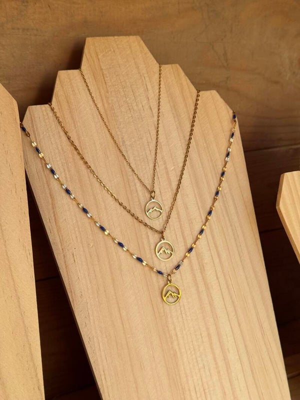 Collier montagne doré