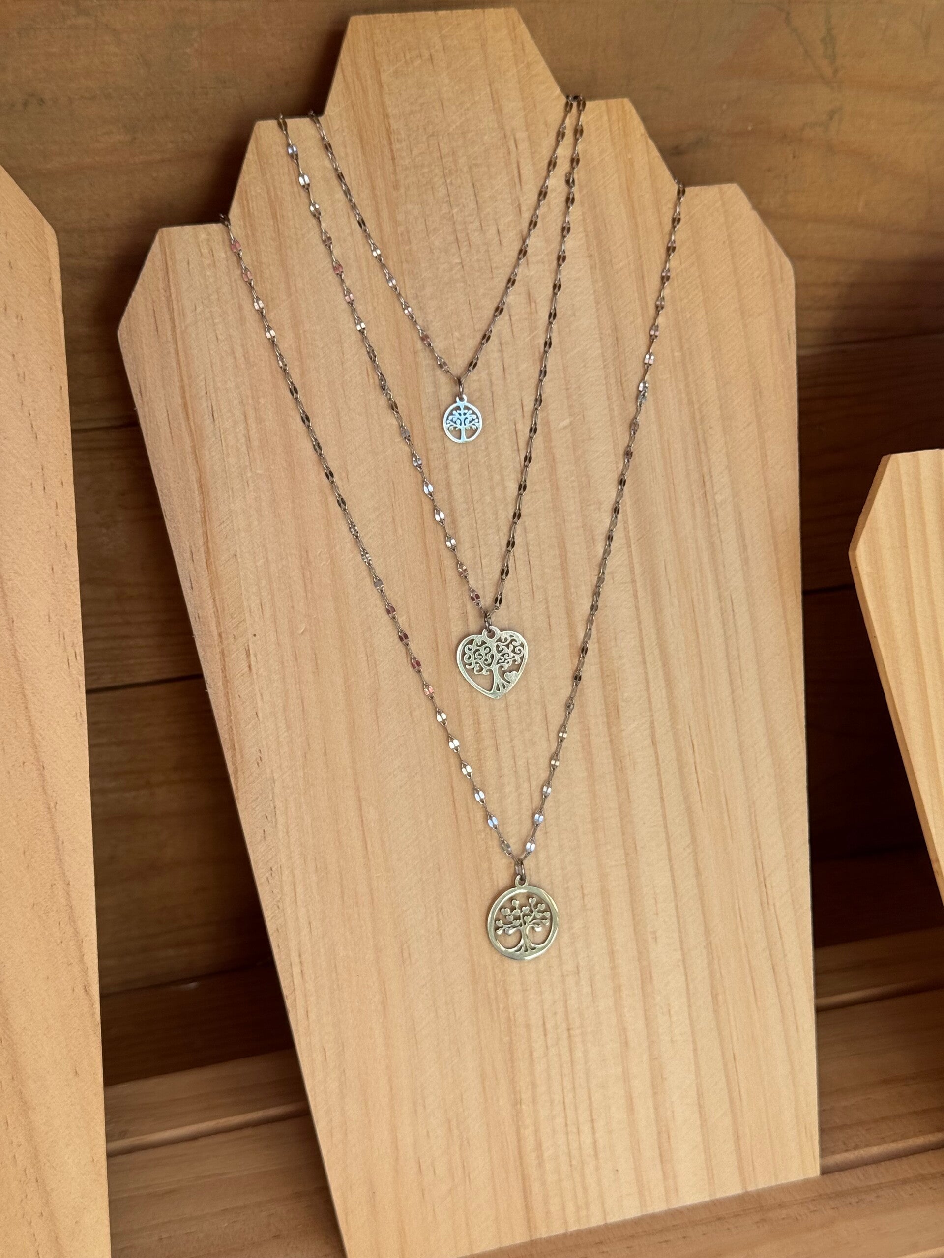 Collier arbre de vie argenté