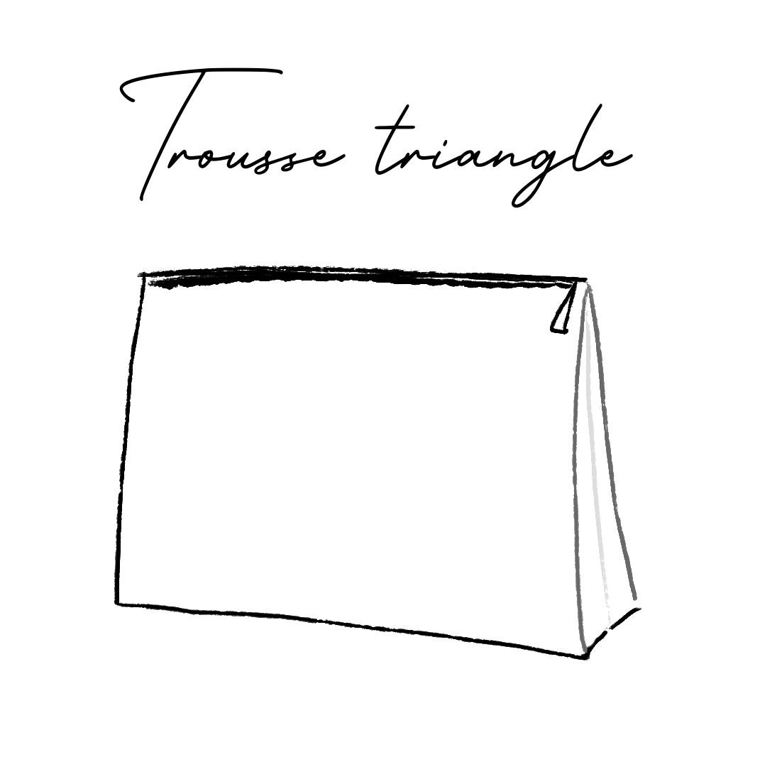 Trousse triangle à personnaliser ✨
