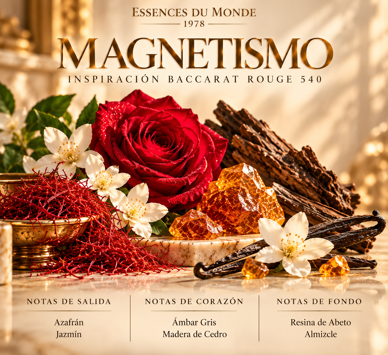 Magnetismo / Inspiración Baccarat Rouge 540