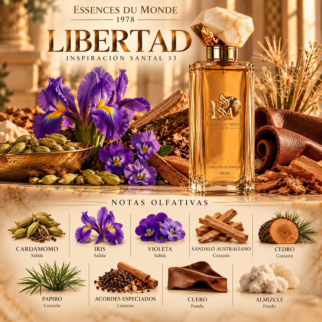 LIBERTAD. Inspiración Santal 33