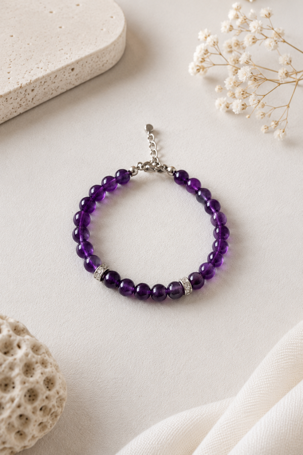Bracelet en amethyste ELORIA