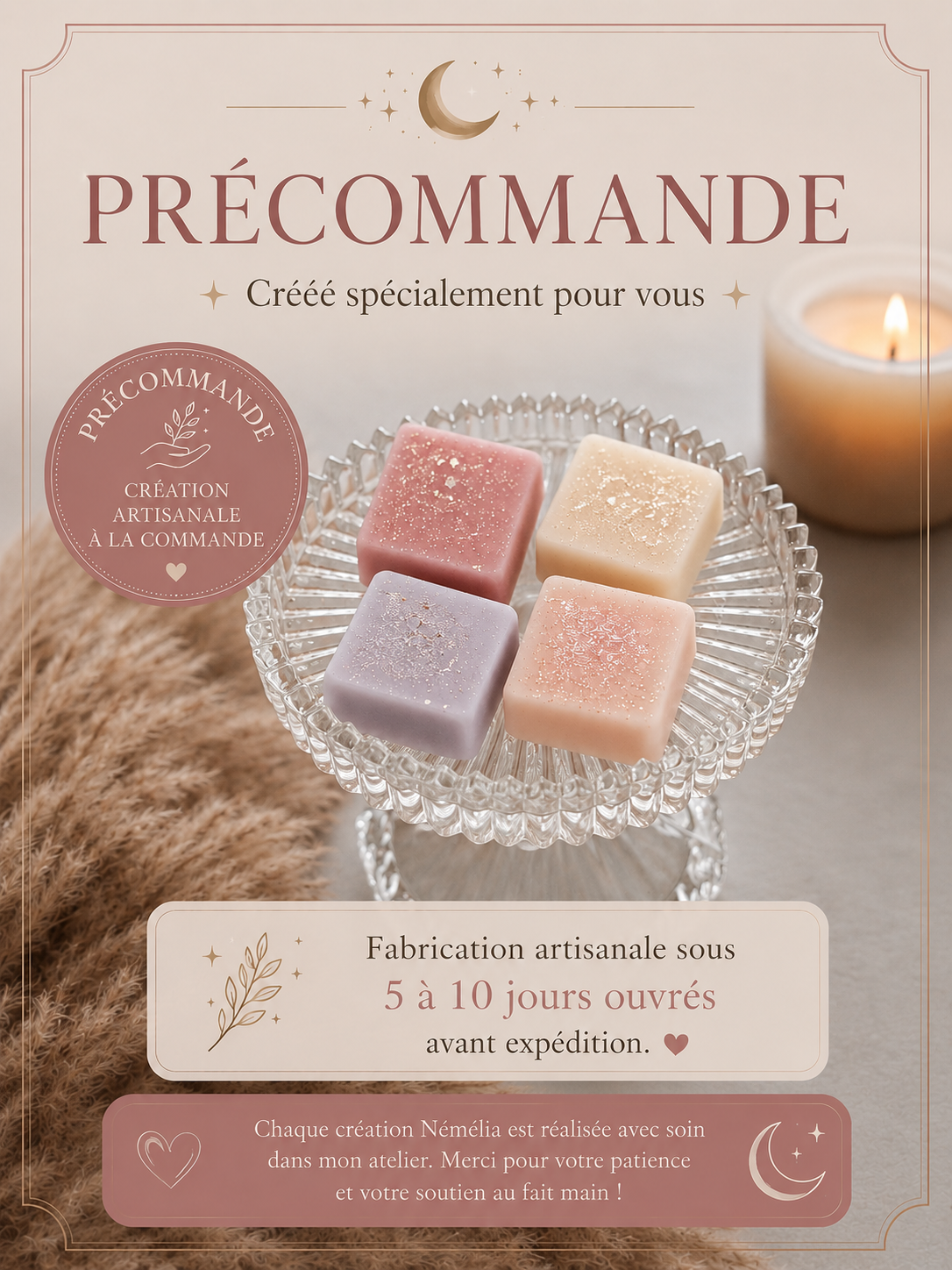 Fondants parfumés à la commande