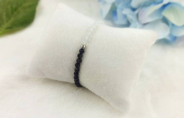 AURORA |  Opalite blanche et Blue sand (Sable bleu)