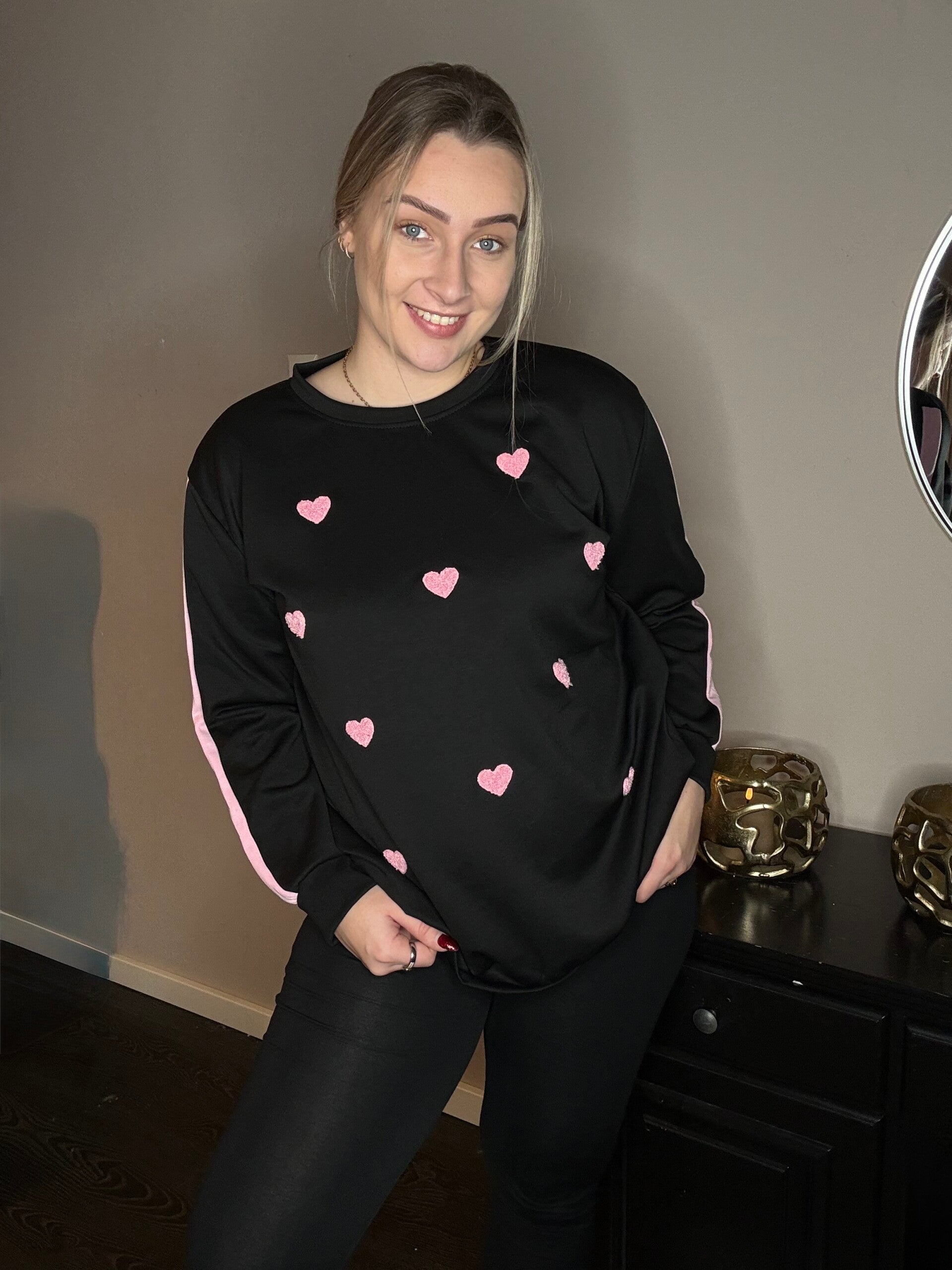 Hartjes trui zwart 🖤