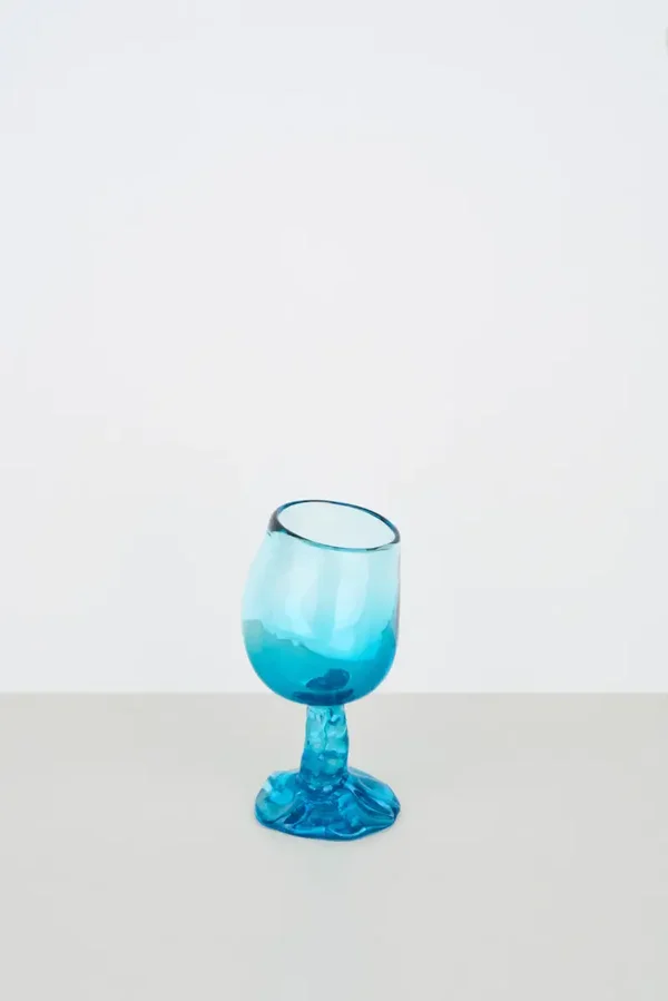 Addled tall glass - Blue - RiRa Objects