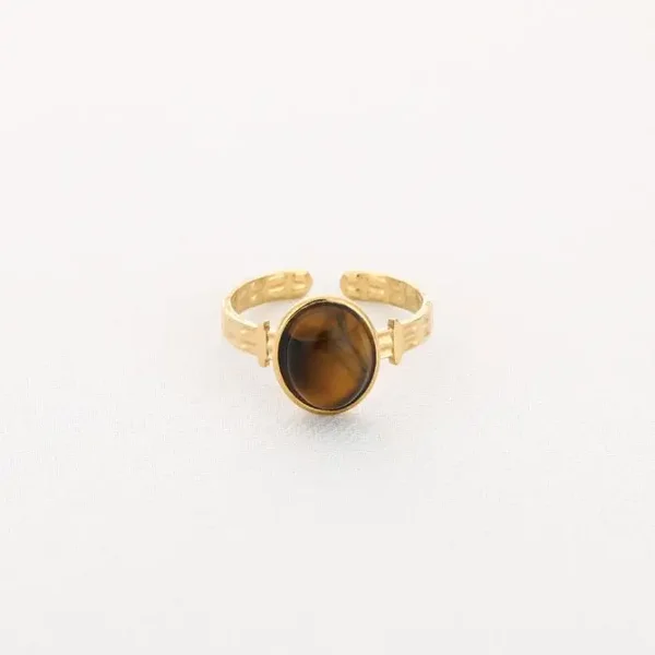 Tiger Eye Stone Ring