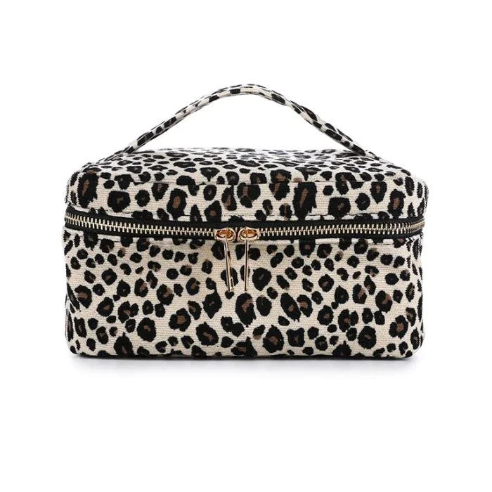 Make-up Case Beige Leopard
