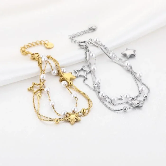 Stars & Pearl Bracelet