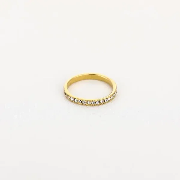 Strass Ring Gold #17