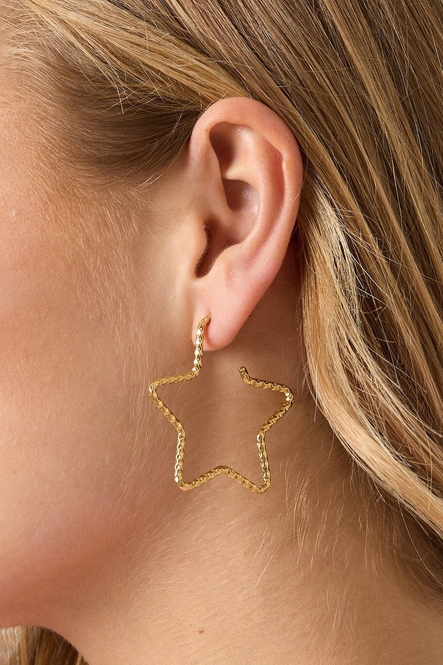 Hoop Star Earrings