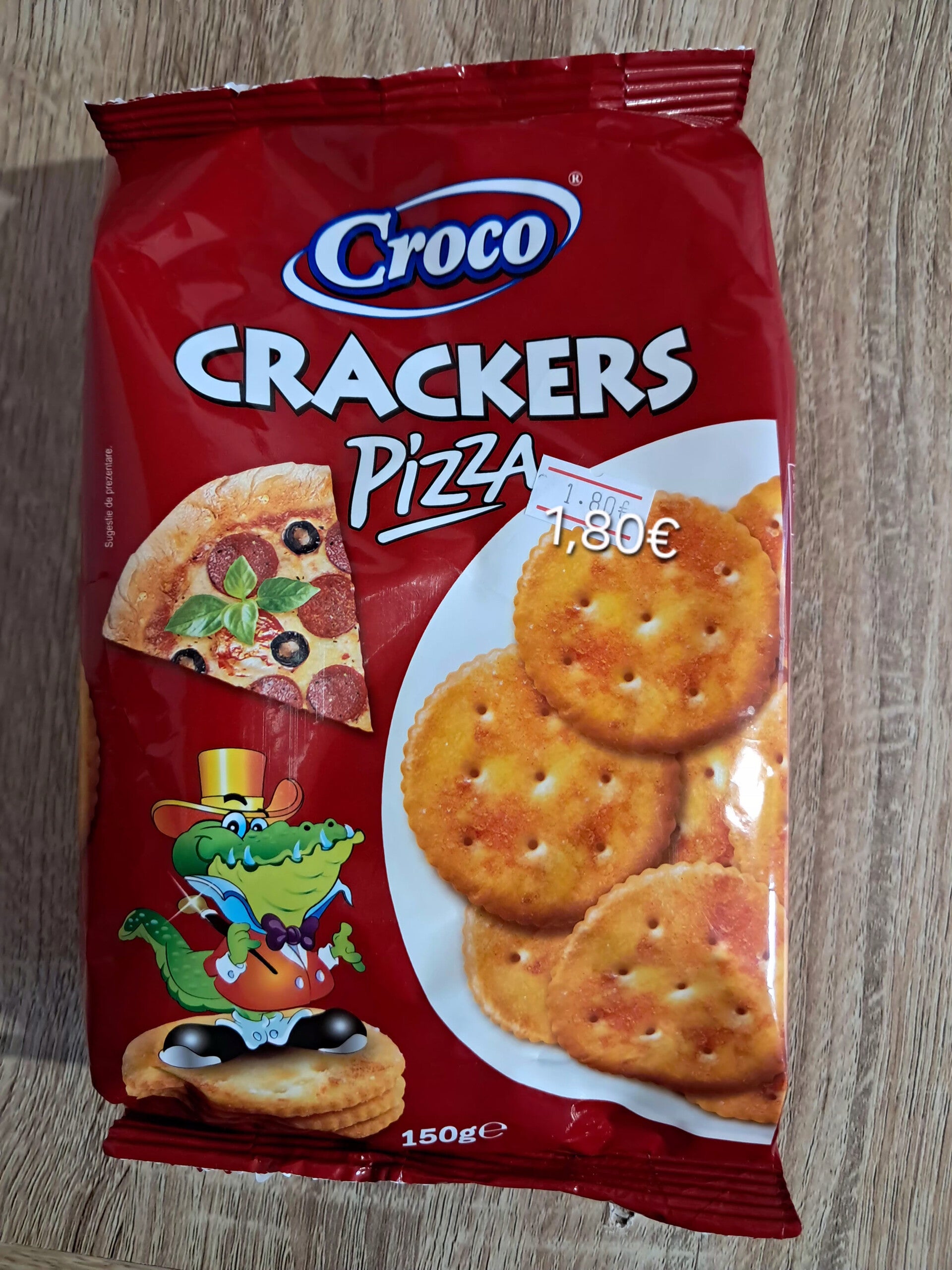 Croco crackers pizza