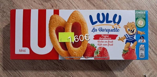 Biscuit Lu barquette fraise