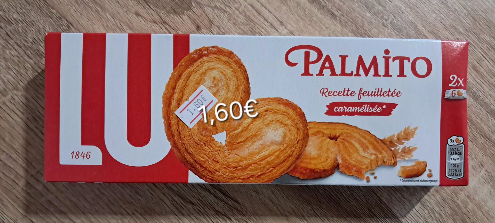 Biscuit Palmito feuilleté