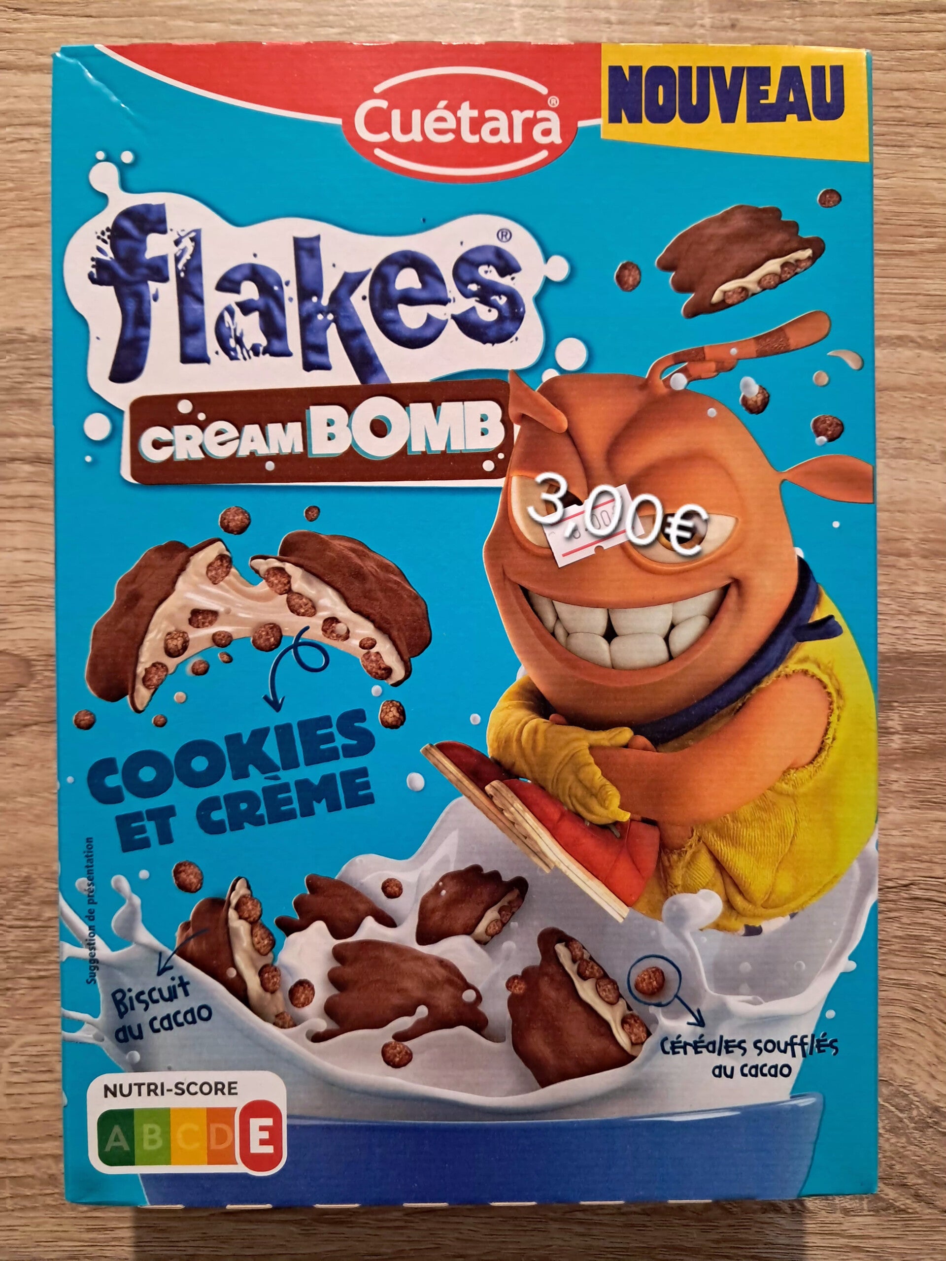 Flakes cookies et crème