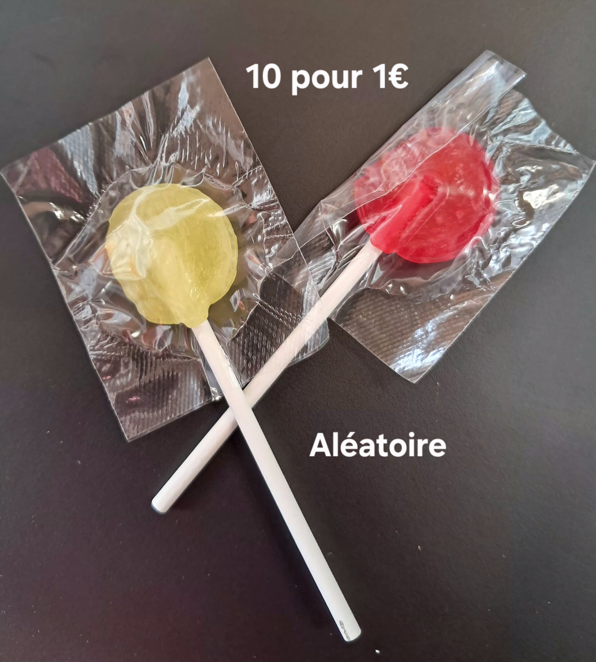 Sucette fruité 10 pour 1€ Aléatoire