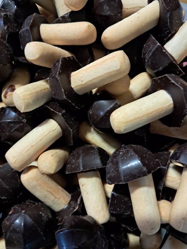 Champignons chocolat noir 100gr