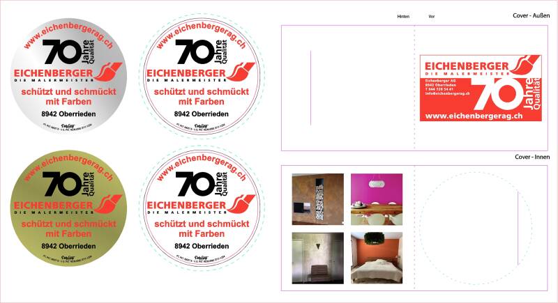 Entwurf und Layout Werbeartikel
