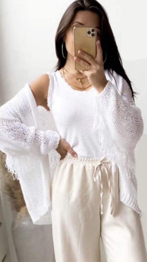 Boho vest - wit