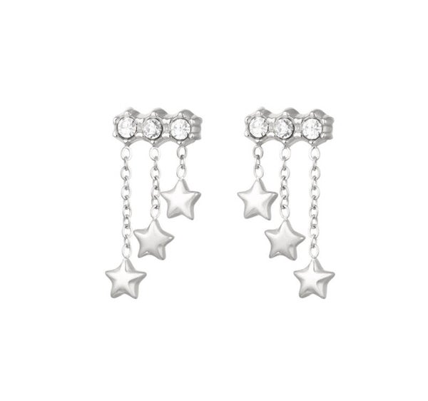 Shine oorbellen - zilver