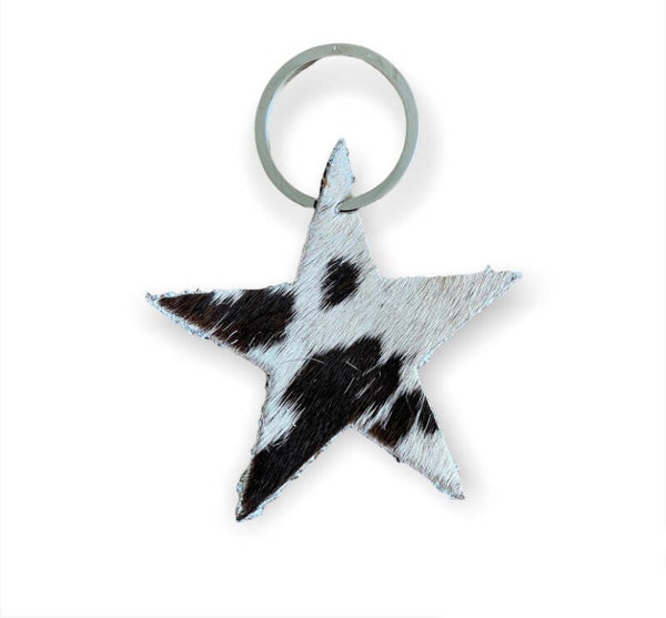 Leather tas/sleutelhanger Star 2
