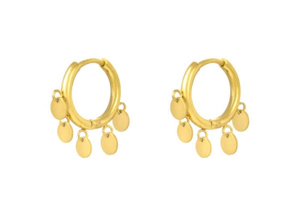 Oorbellen Coins - goud