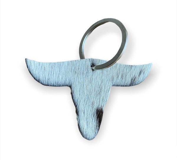 Leather tas/sleutelhanger Cow 13