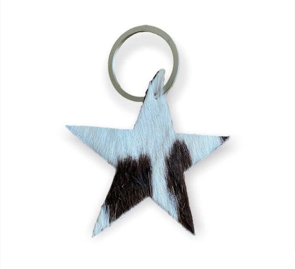 Leather tas/sleutelhanger Star 4